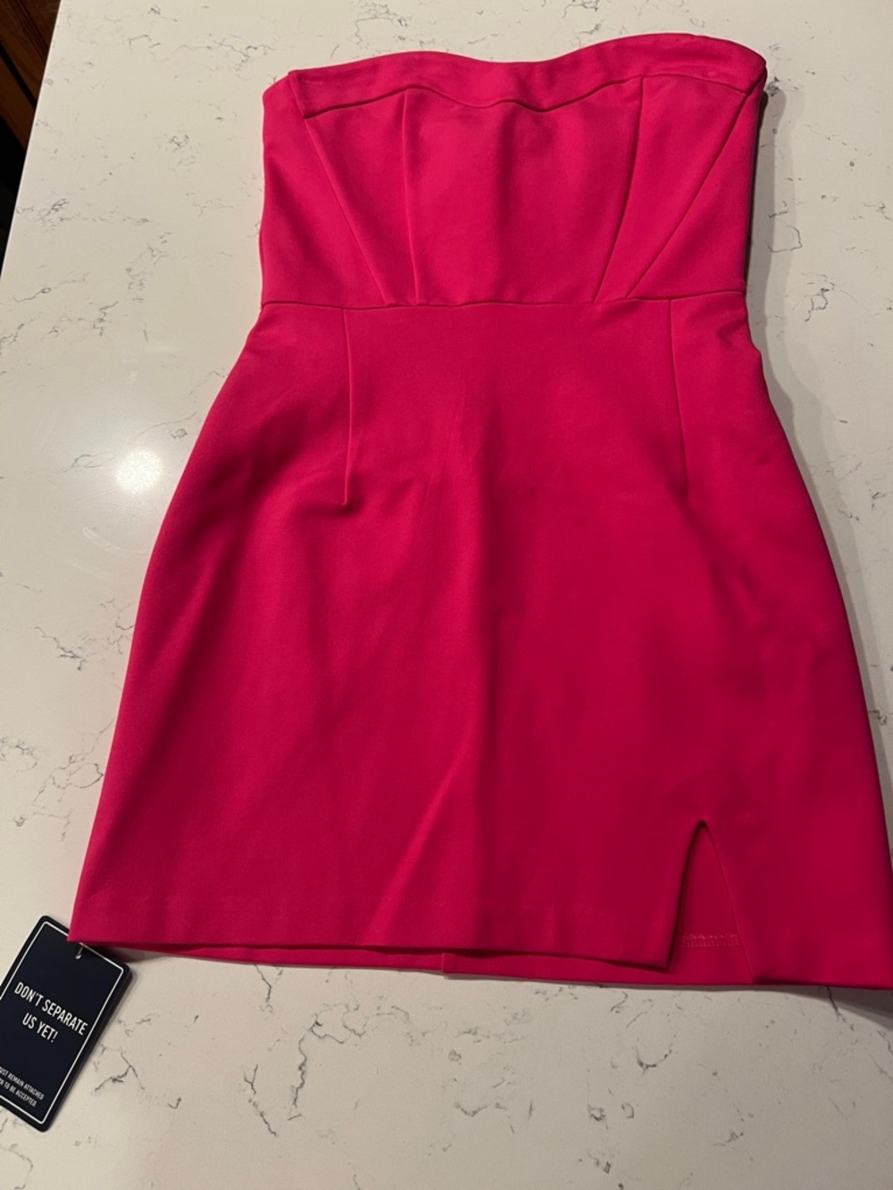 Hollister Strapless Hot Pink Bodycon Mini Dress